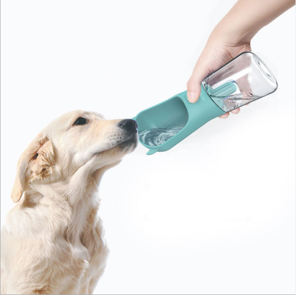 Hot sale outdoor travel portable water bottle water bowl pet water cup with filter