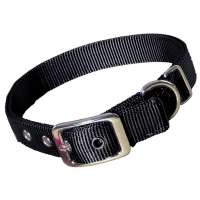 color cheap pet buckle heavy duty double layer nylon dog collar collares para perros for dog