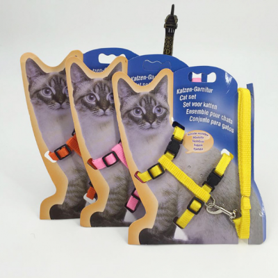 Cheap price pet cat supplies wholesale cat chain I-shaped chest strap harness